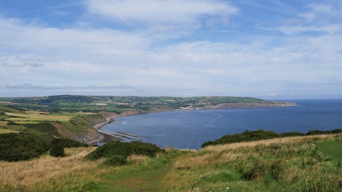 Robin Hood's Bay from Ravenscar in autumn